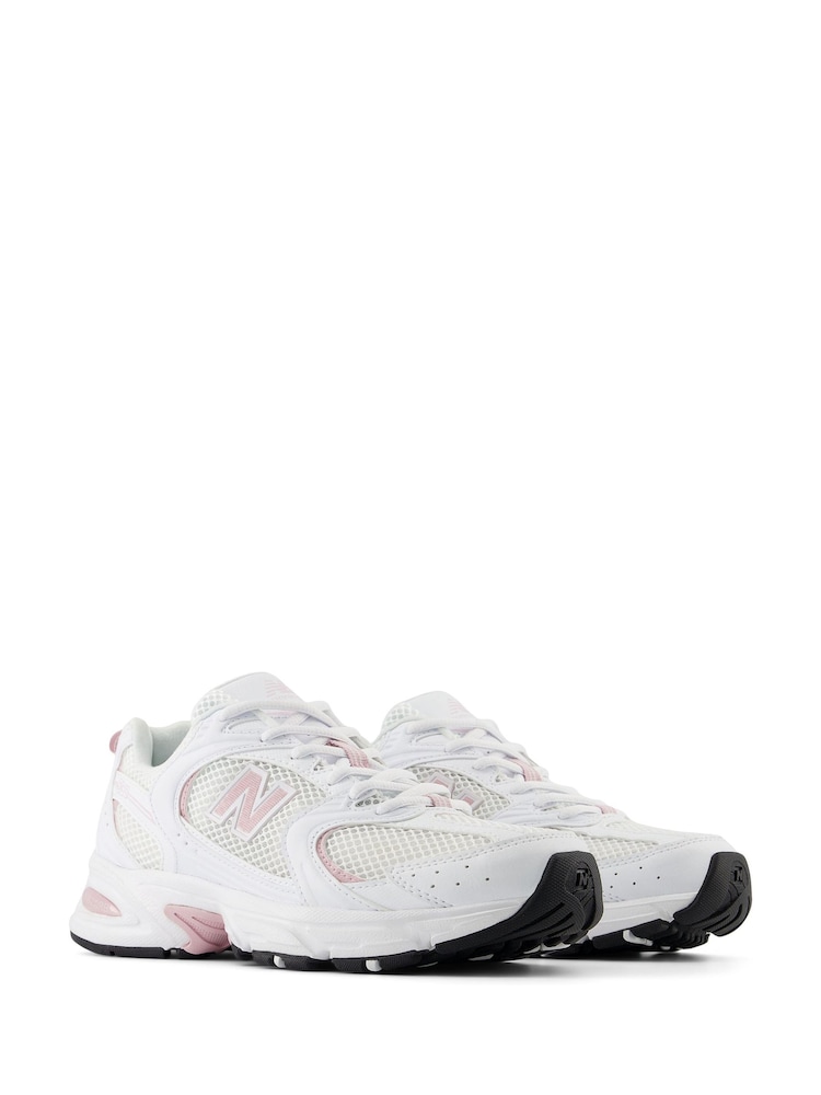 New Balance White/Pink Womens 530 Trainers - Image 5 of 11