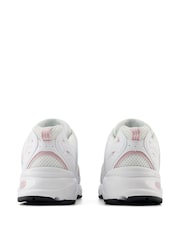 New Balance White/Pink Womens 530 Trainers - Image 6 of 11