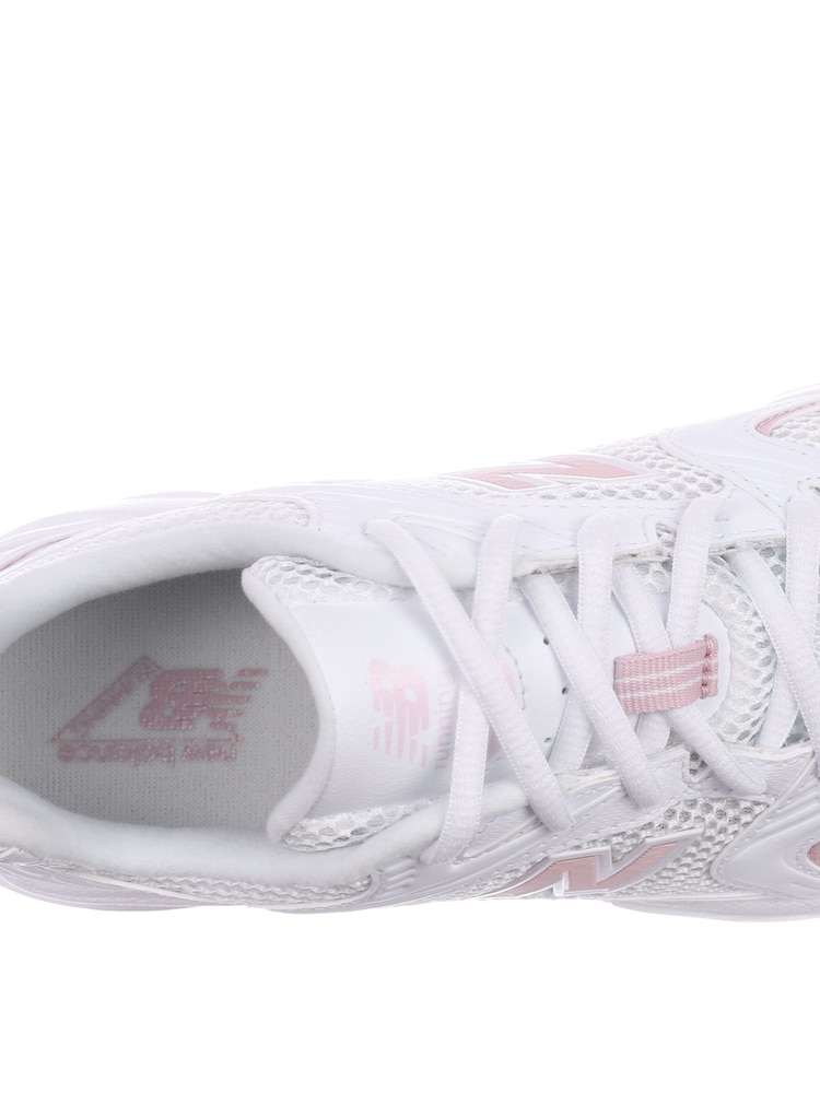 New Balance White/Pink Womens 530 Trainers - Image 9 of 11