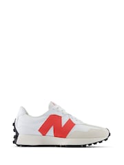 Белый/синий/красный - женские кроссовки New Balance 327 - Изображение 2 из 11