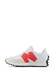 Белый/синий/красный - женские кроссовки New Balance 327 - Изображение 3 из 11