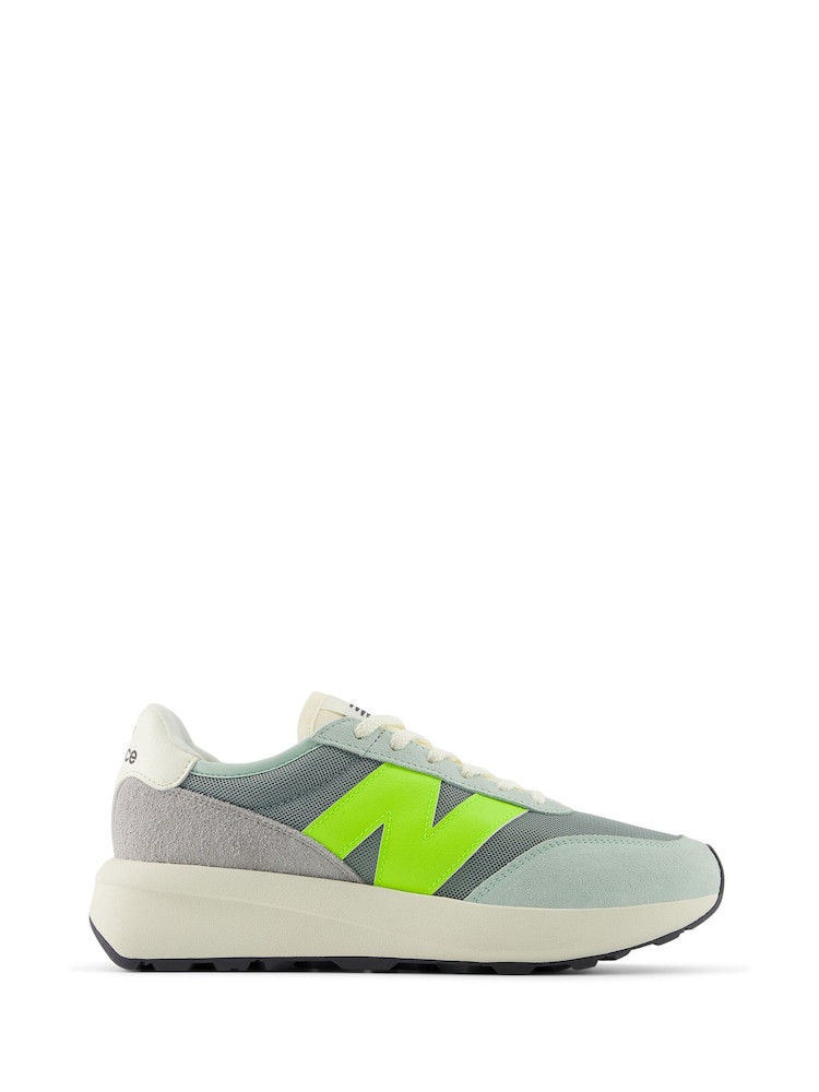 New Balance Grey/Yellow Womens 327 Trainers - Image 1 of 10