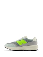 New Balance Grey/Yellow Womens 327 Trainers - Image 2 of 10