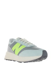 New Balance Grey/Yellow Womens 327 Trainers - Image 6 of 10