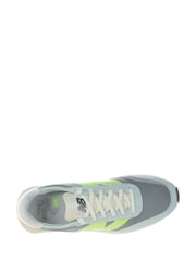 New Balance Grey/Yellow Womens 327 Trainers - Image 9 of 10