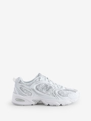 New Balance White Ecru Womens 530 Trainers - Image 1 of 11