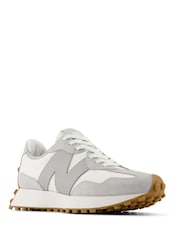 New Balance White Chrome Womens 327 Trainers - Image 1 of 7