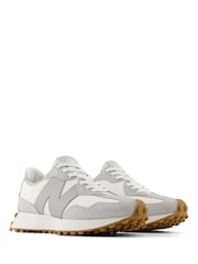 New Balance White Chrome Womens 327 Trainers - Image 3 of 7