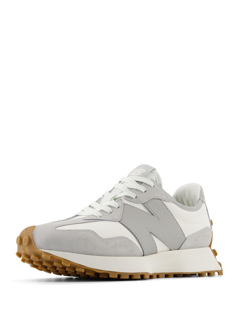 New Balance White Chrome Womens 327 Trainers - Image 5 of 7