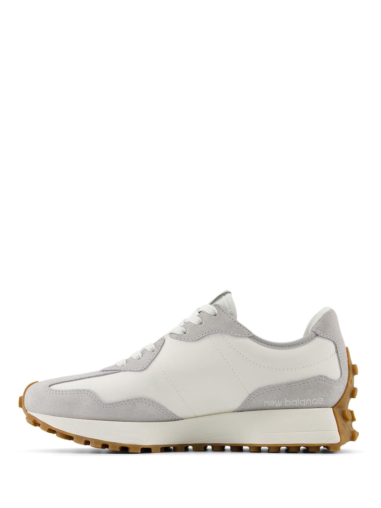 New Balance White Chrome Womens 327 Trainers - Image 6 of 7