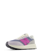 New Balance Grey/Yellow Womens 370 Trainers - Image 5 of 10