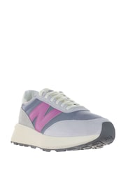 New Balance Grey/Yellow Womens 370 Trainers - Image 6 of 10