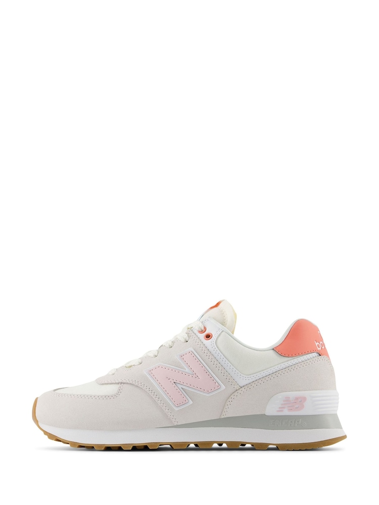Blanco/rosa - Zapatillas de deporte para mujer 574 de New Balance - Imagen 2 de 12 Blanco/rosa - Zapatillas de deporte para mujer 574 de New Balance - Imagen 2 de 12