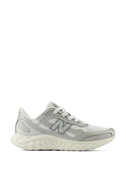 New Balance White/Silver Womens Fresh Foam Arishi v4 Trainers - Image 1 of 10