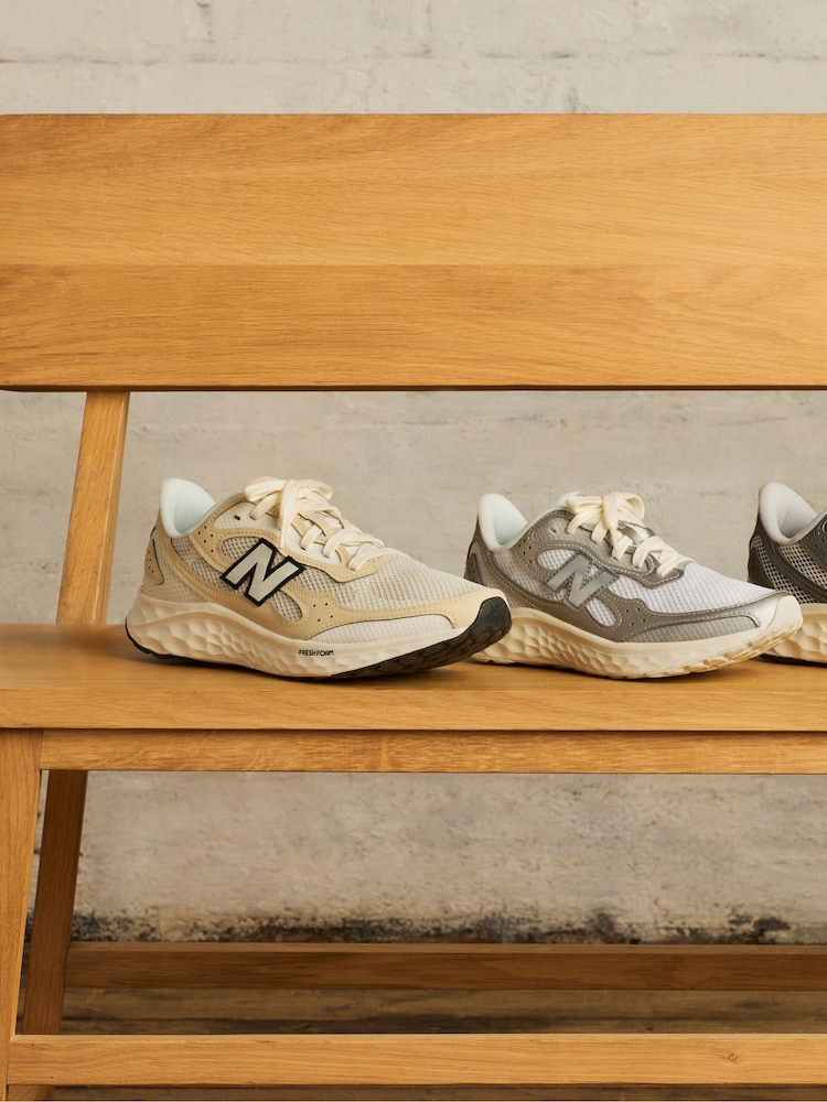 New Balance White/Silver Womens Fresh Foam Arishi v4 Trainers - Image 10 of 10