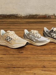 New Balance White/Silver Womens Fresh Foam Arishi v4 Trainers - Image 9 of 10