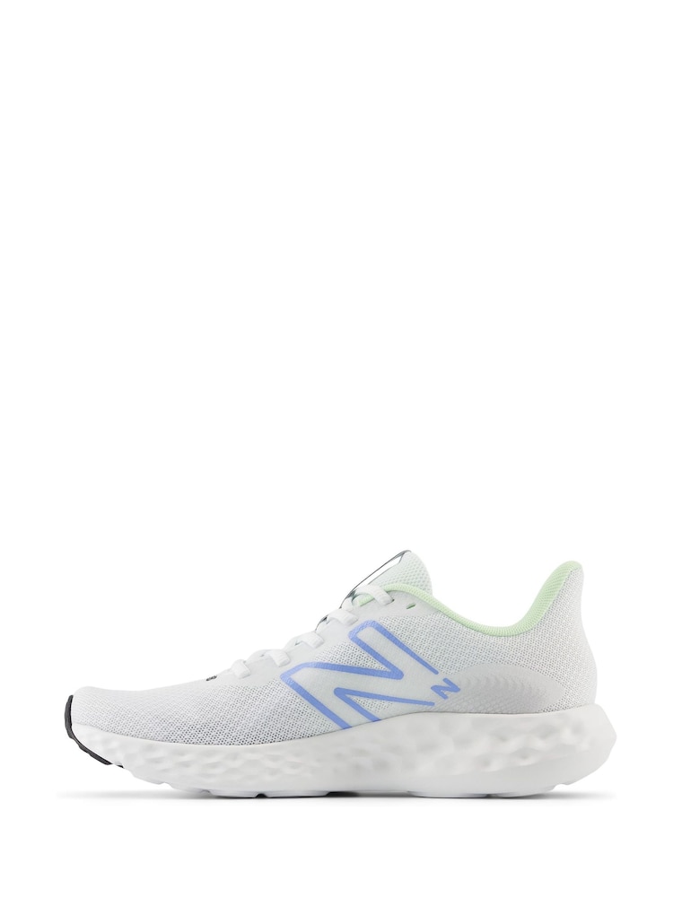 New Balance White/Silver Womens 411 Trainers - Image 2 of 7
