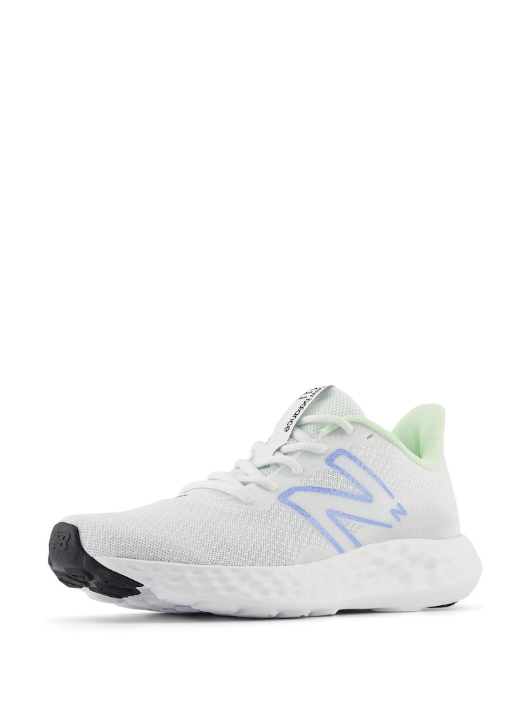 New Balance White/Silver Womens 411 Trainers - Image 4 of 7