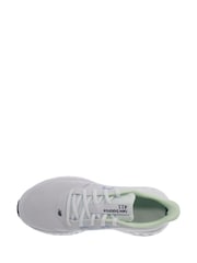 New Balance White/Silver Womens 411 Trainers - Image 5 of 7