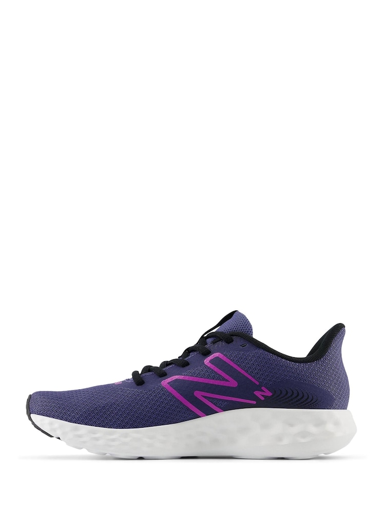 New Balance Purple/Pink Womens 411 Trainers - Image 3 of 12