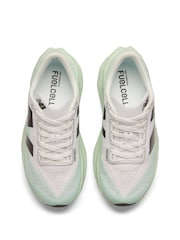 New Balance White/Green Womens Fuelcell Rebel v4 Running Trainers - Image 7 of 9