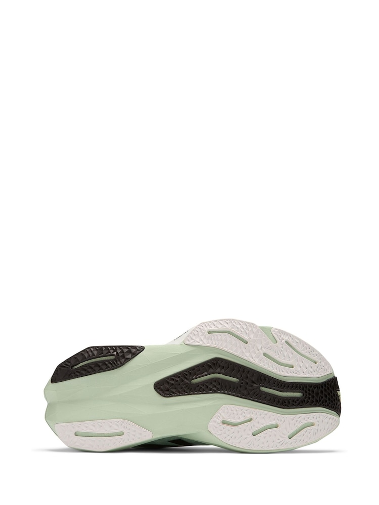 New Balance White/Green Womens Fuelcell Rebel v4 Running Trainers - Image 9 of 9