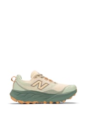 New Balance White/Green Womens Fresh Foam X Hierro v9 Trainers - Image 1 of 16
