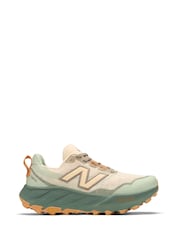 New Balance White/Green Womens Fresh Foam X Hierro v9 Trainers - Image 3 of 16