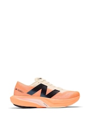 New Balance White/Coral Womens Fuelcell Rebel v4 Running Trainers - Image 1 of 17