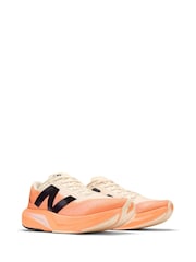 New Balance White/Coral Womens Fuelcell Rebel v4 Running Trainers - Image 10 of 17