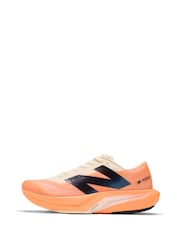 New Balance White/Coral Womens Fuelcell Rebel v4 Running Trainers - Image 6 of 17