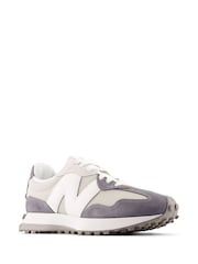 New Balance Light Grey Womens 327 Trainers - Image 3 of 5