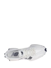 New Balance White/Blue Womens 327 Trainers - Image 5 of 6