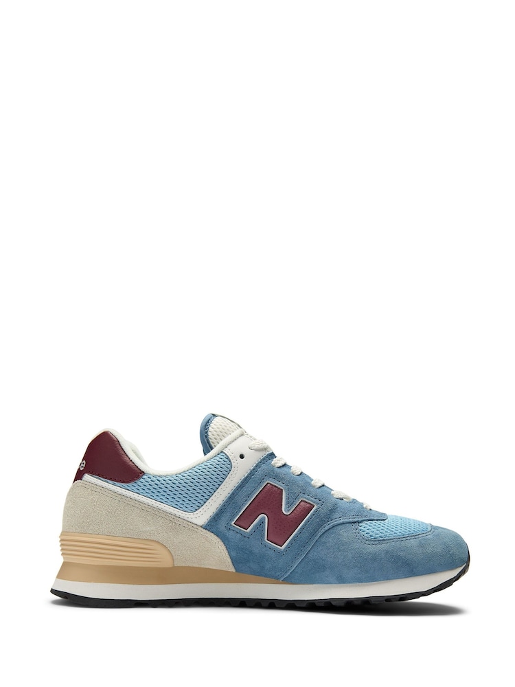 New Balance Light Blue Mens 574 Trainers - Image 1 of 12