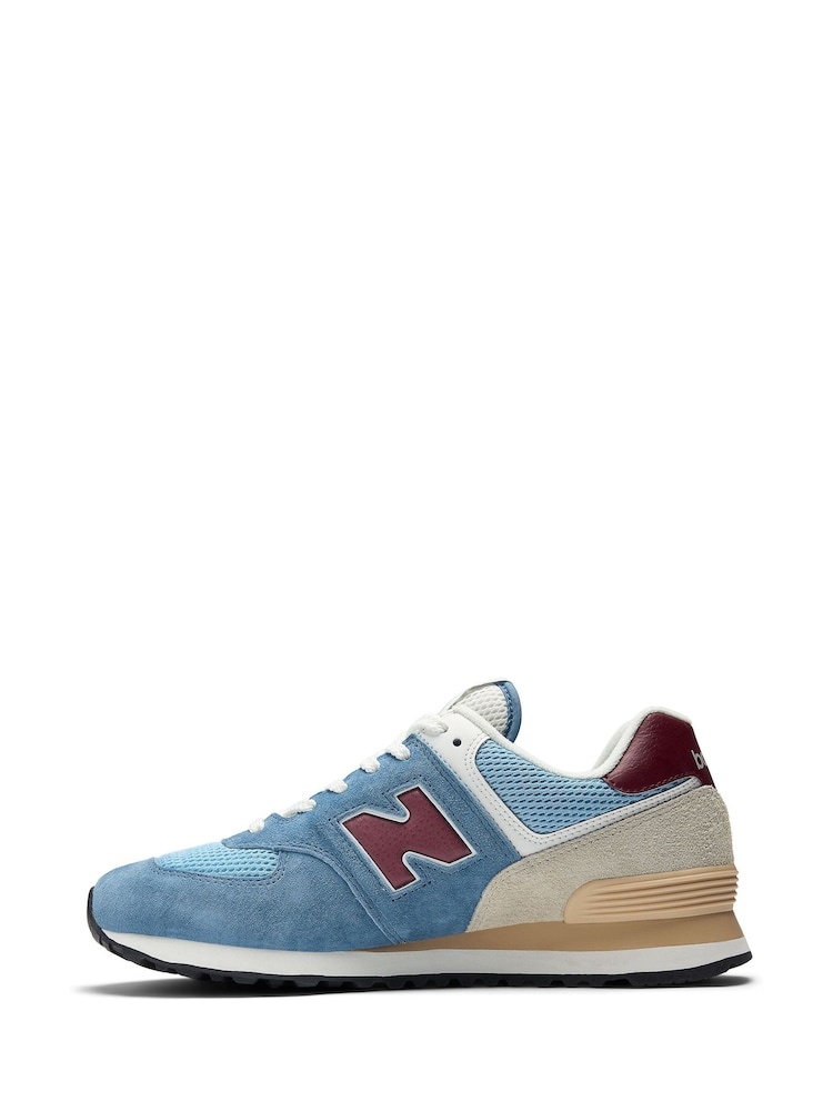New Balance Light Blue Mens 574 Trainers - Image 2 of 12 New Balance Light Blue Mens 574 Trainers - Image 2 of 12