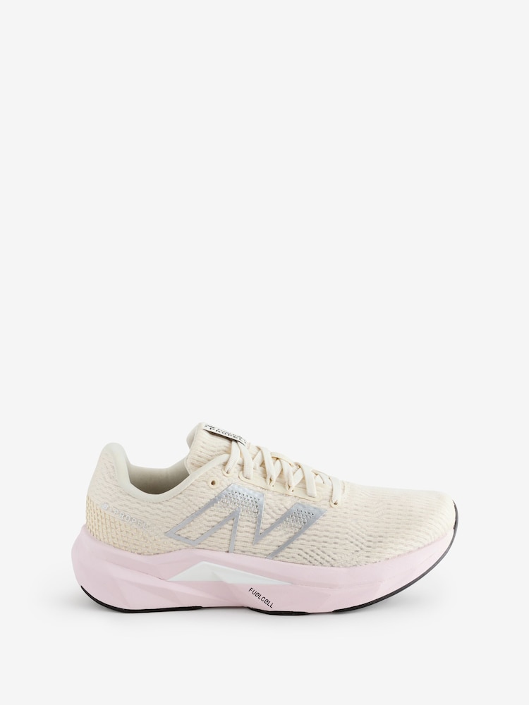 New Balance Cream Womens Fuelcell Propel V5 Trainers - Image 1 of 1 New Balance Cream Womens Fuelcell Propel V5 Trainers - Image 1 of 1