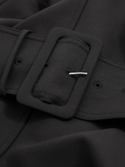 Reiss Black Nora Belted Mini Dress - Image 5 of 5