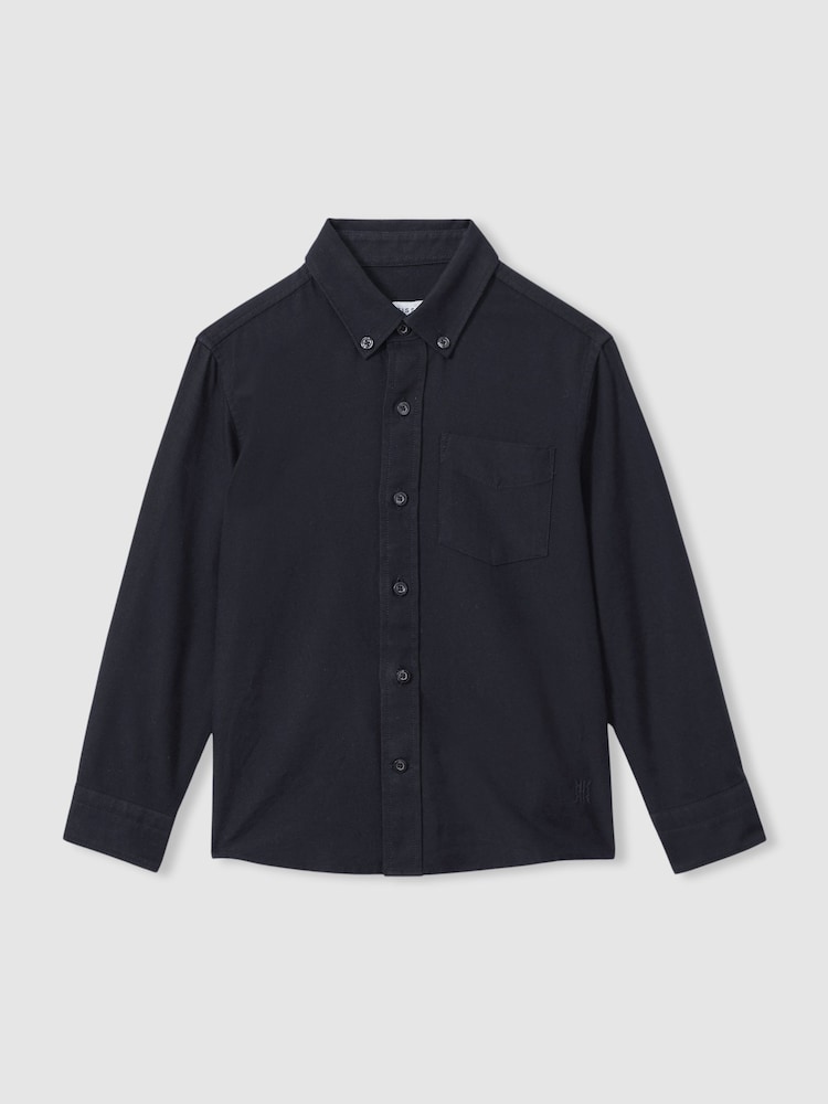 Reiss Navy Greenwich 13-14 yrs Button Down Oxford Shirt - Image 1 of 4 Reiss Navy Greenwich 13-14 yrs Button Down Oxford Shirt - Image 1 of 4