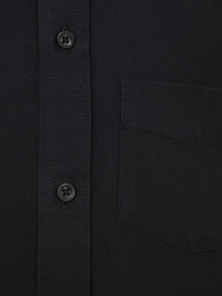 Reiss Black Greenwich Button Down Oxford Shirt - Image 6 of 6