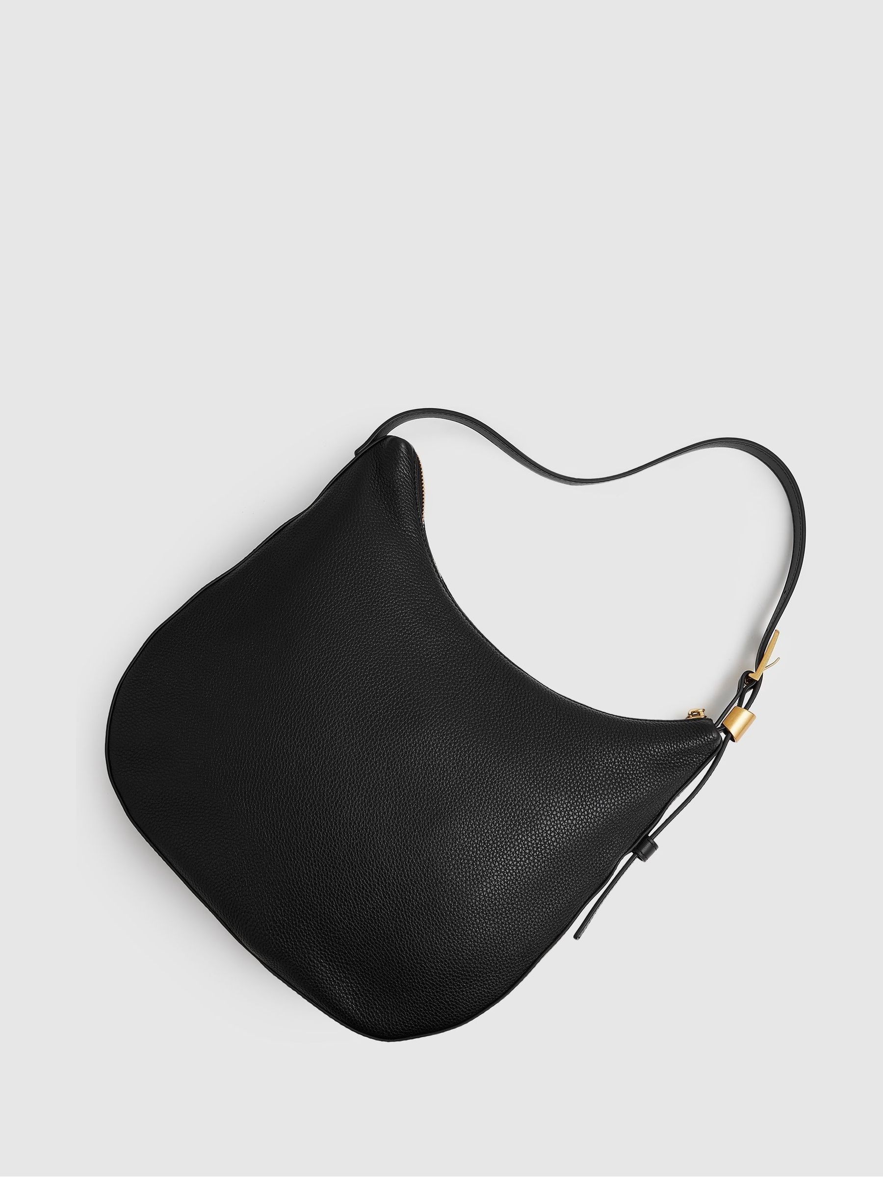Buy Reiss Black Marianna Leather and Suede Shoulder Bag from Next United Arab Emirates