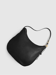 Schwarz - Reiss Marianna Leather and Suede Shoulder Bag - Bild 3 von 5