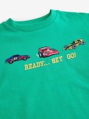 Green Short Sleeve Transport T-Shirt (3mths-7yrs) - Image 3 of 4