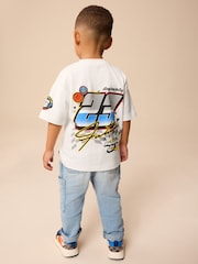 White Racecar Short Sleeve Transport T-Shirt (3mths-7yrs) - Image 2 of 8