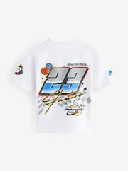 White Racecar Short Sleeve Transport T-Shirt (3mths-7yrs) - Image 5 of 8