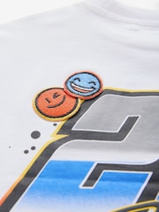 White Racecar Short Sleeve Transport T-Shirt (3mths-7yrs) - Image 8 of 8