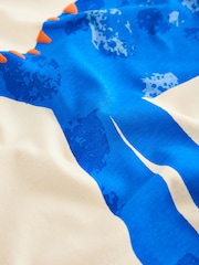 Ecru 100% Cotton Short Sleeve Back Print T-Shirt (3mths-7yrs) - Image 3 of 4