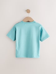 Blue 100% Cotton Short Sleeve Graphic Print T-Shirt (3mths-8yrs) - Image 2 of 4