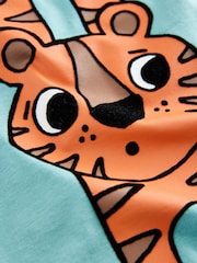 Blue 100% Cotton Short Sleeve Graphic Print T-Shirt (3mths-8yrs) - Image 3 of 4