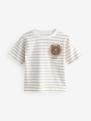 White Lion Short Sleeve Stripe T-Shirt (3mths-7yrs) - Image 1 of 4