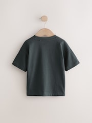 Black Awesome Simple Short Sleeve T-Shirt (3mths-7yrs) - Image 2 of 4